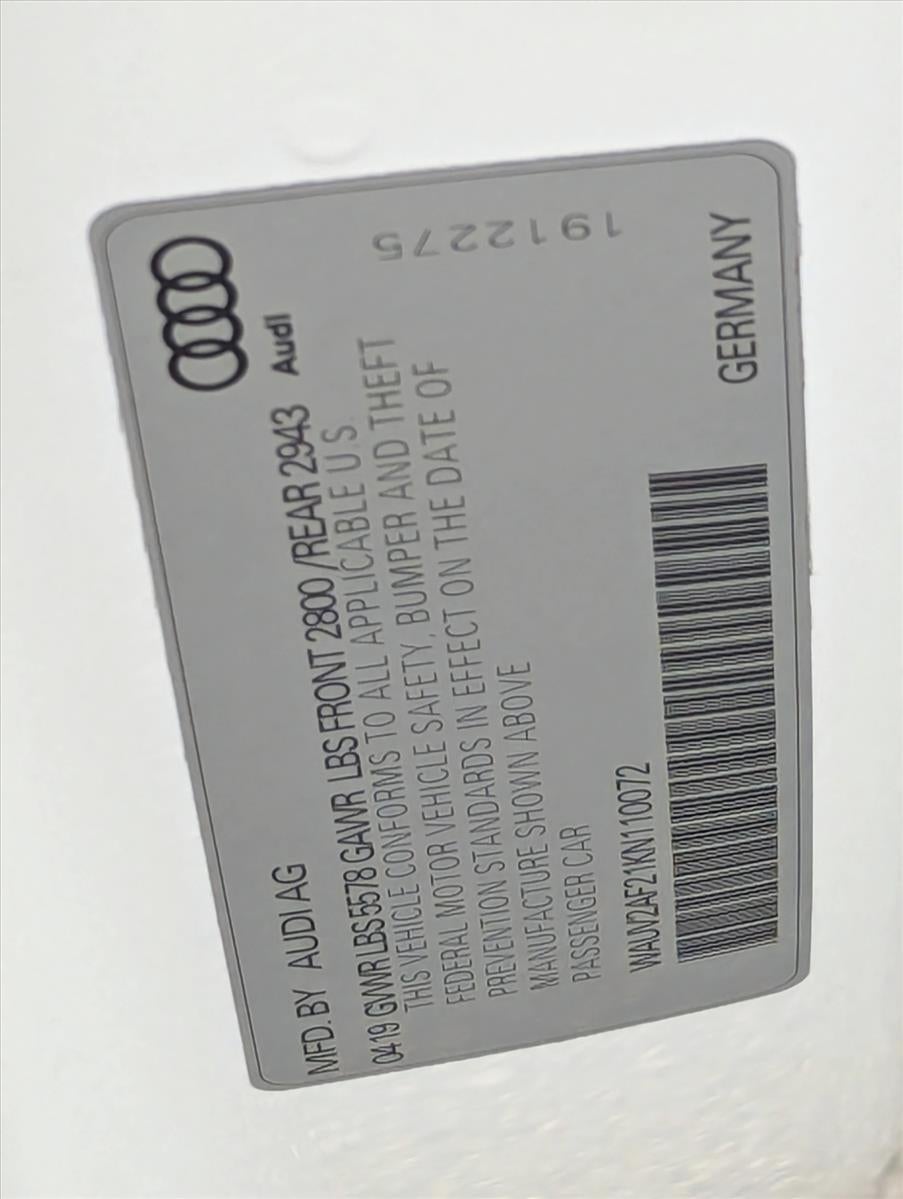 2019 Audi A7 Prestige 55 TFSI quattro