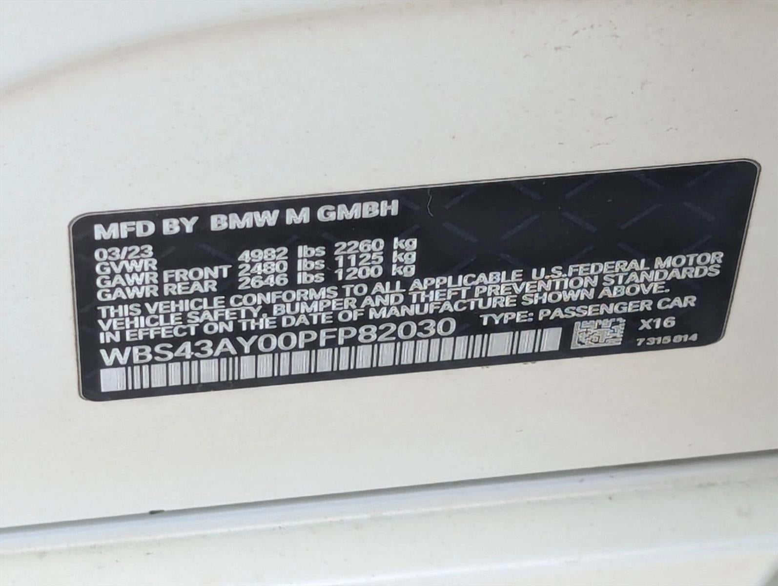 2023 BMW M3 M3 Competition xDrive Sedan