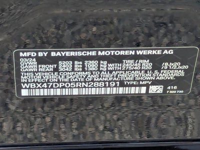 2024 BMW X3 sDrive30i Sports Activity Vehicle