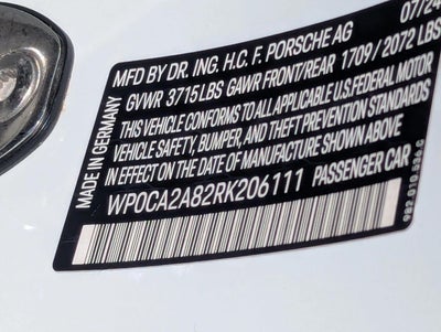 2024 Porsche 718 Boxster Roadster