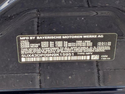 2022 BMW X3 sDrive30i Sports Activity Vehicle