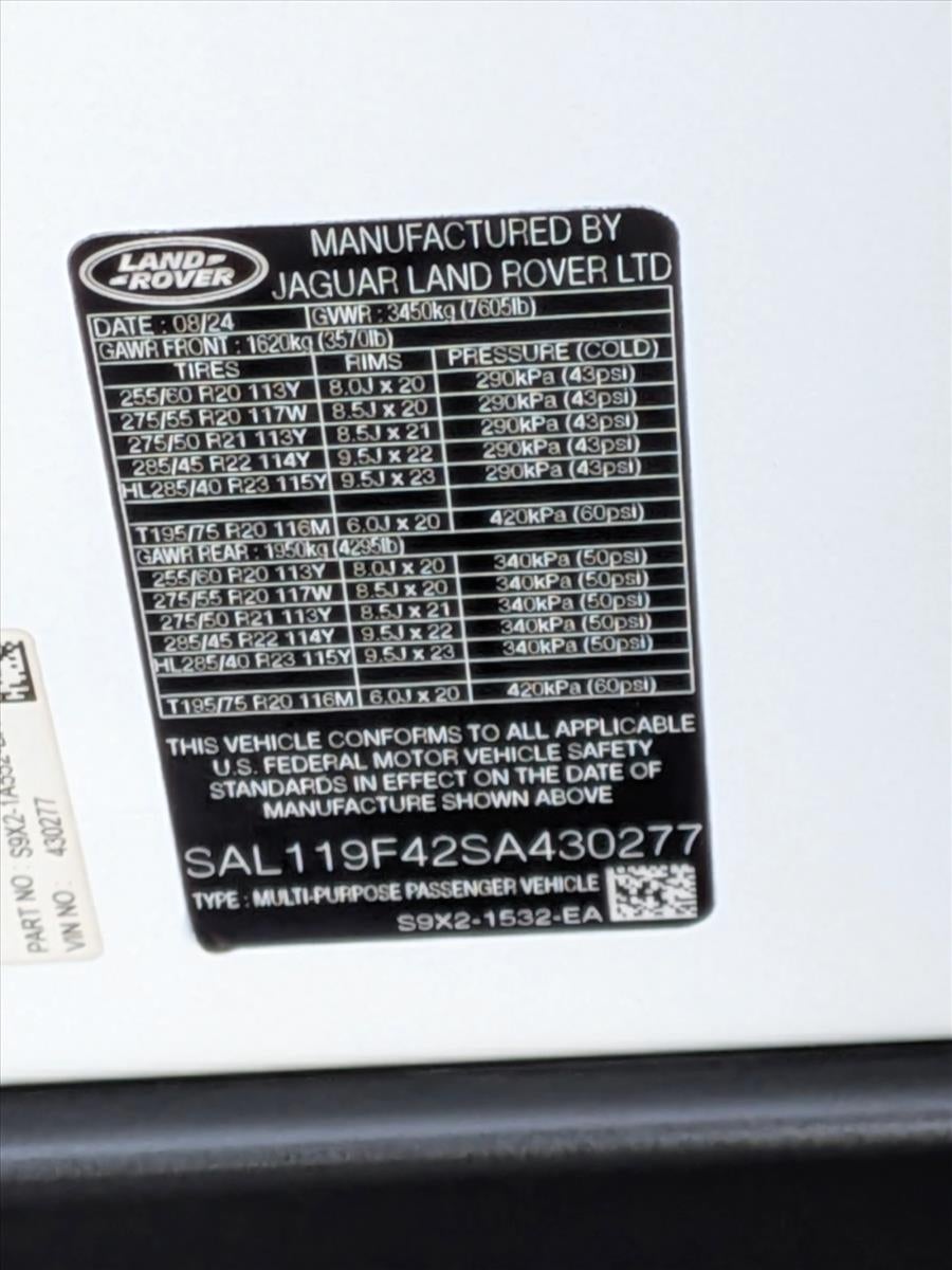 2025 Land Rover Range Rover Sport P550 PHEV Autobiography