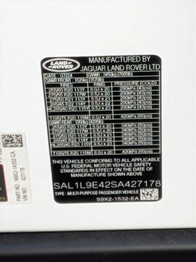 2025 Land Rover Range Rover Sport P460 PHEV Dynamic SE