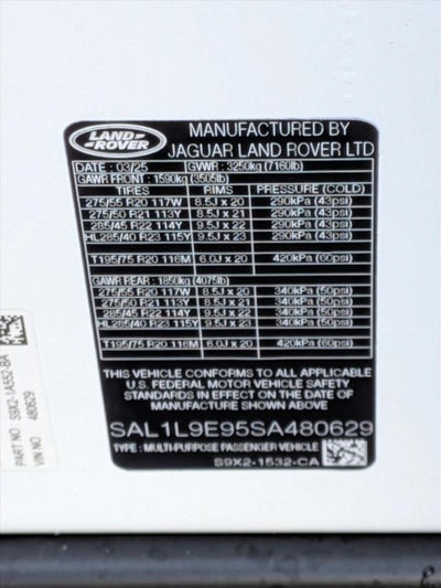 2025 Land Rover Range Rover Sport P530 Dynamic SE