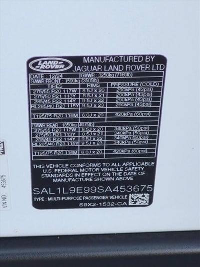2025 Land Rover Range Rover Sport P530 Dynamic SE