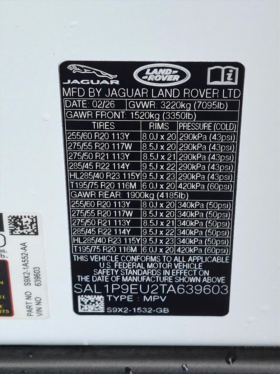 2026 Land Rover Range Rover Sport P360 SE