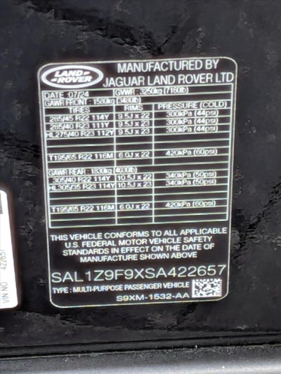 2025 Land Rover Range Rover Sport P635 SV Edition Two