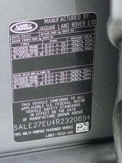 2024 Land Rover Defender 110 P400 X-Dynamic SE