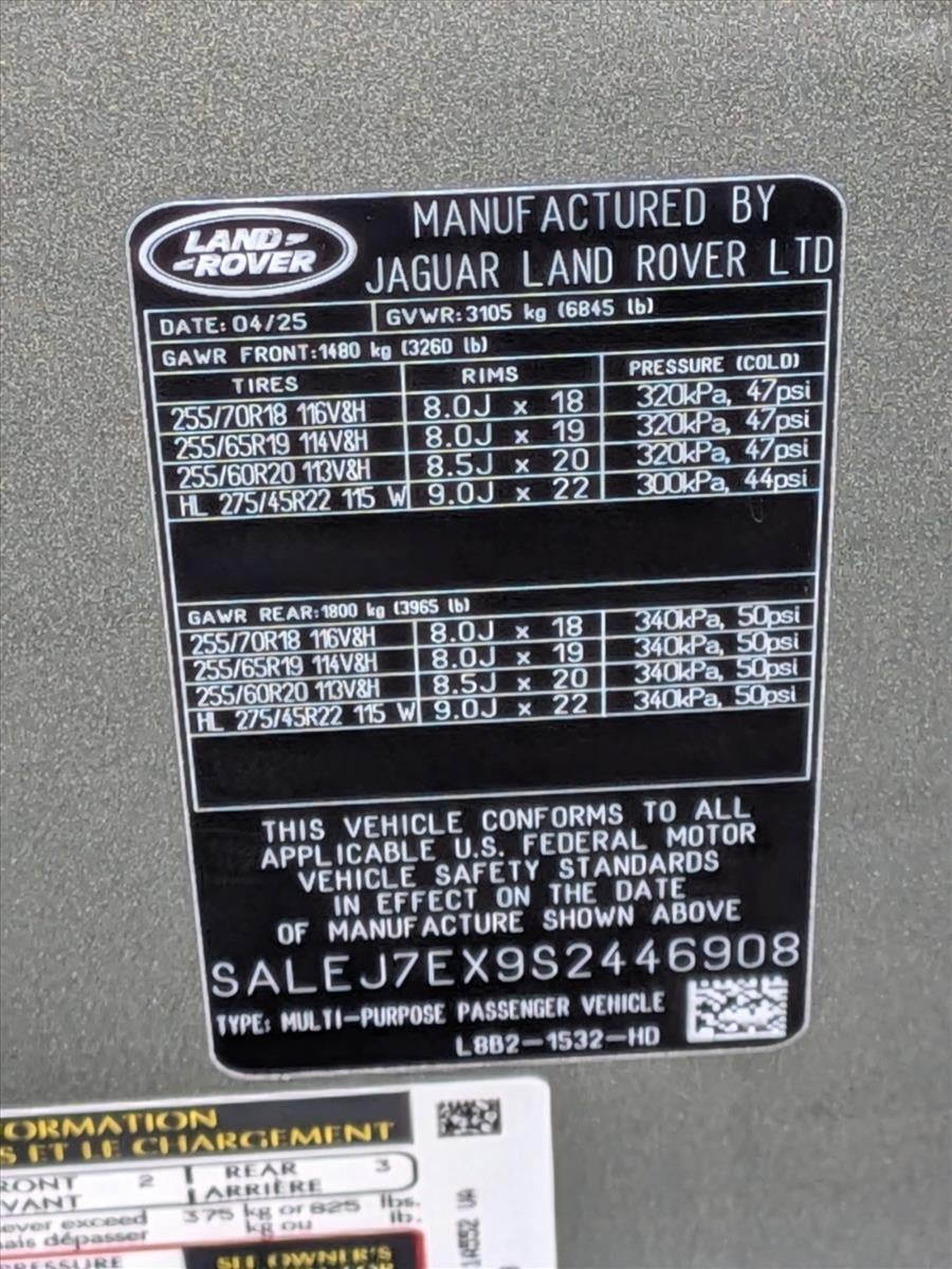 2025 Land Rover Defender 110 P300 S