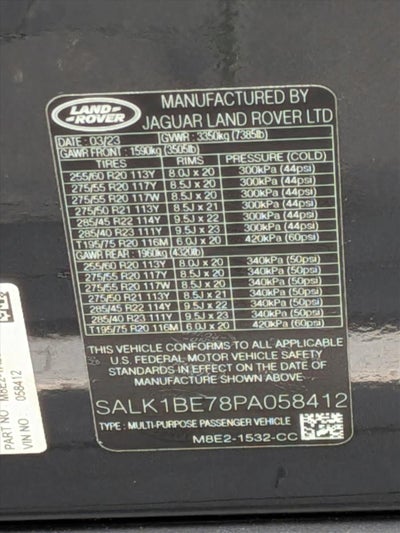 2023 Land Rover Range Rover Autobiography LWB