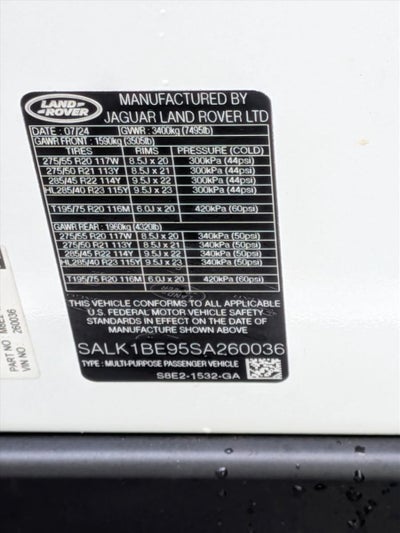 2025 Land Rover Range Rover P530 Autobiography LWB