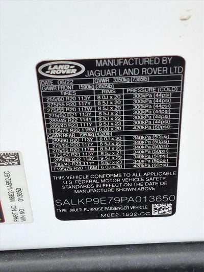 2023 Land Rover Range Rover P530 SE SWB