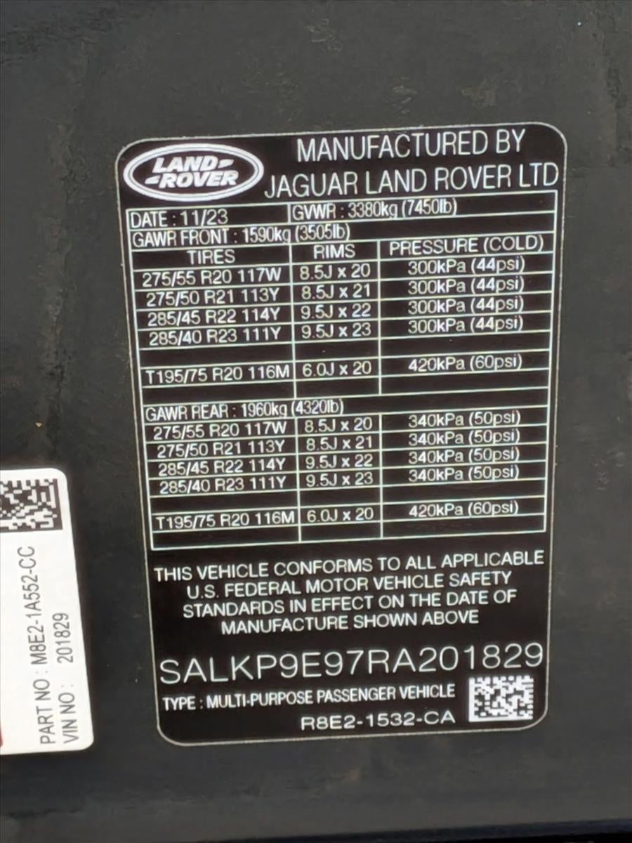 2024 Land Rover Range Rover P530 SE SWB