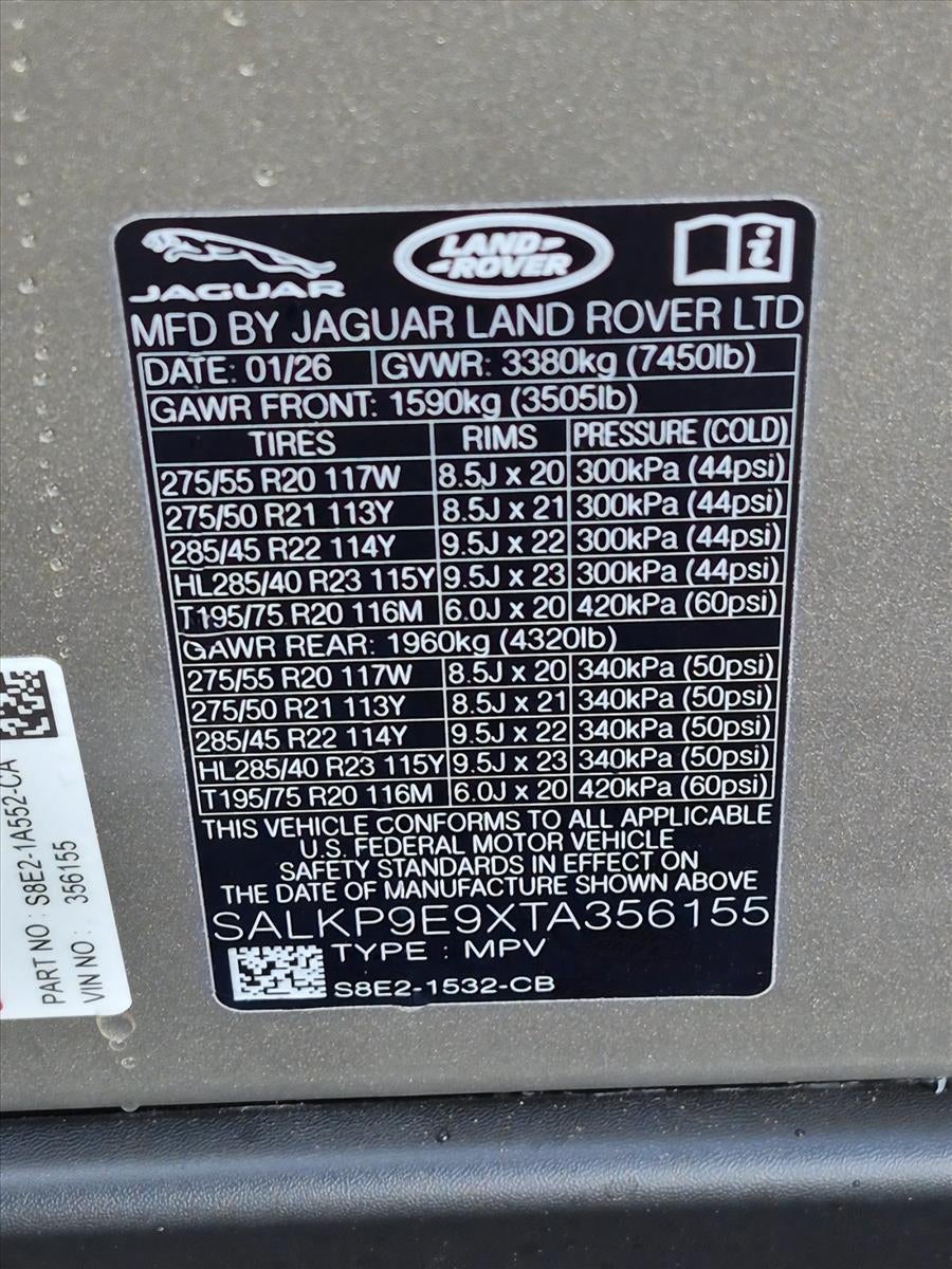 2026 Land Rover Range Rover P530 SE SWB