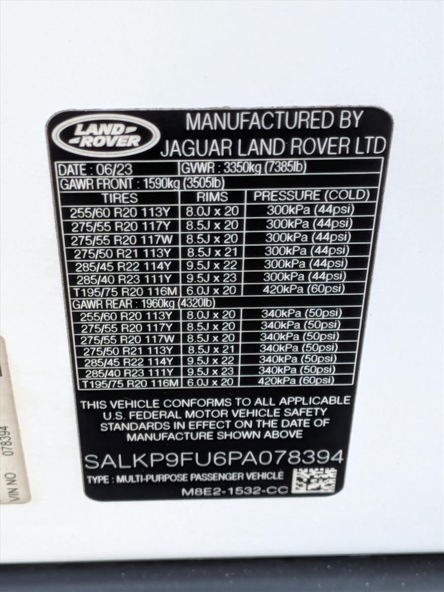 2023 Land Rover Range Rover P400 SE SWB