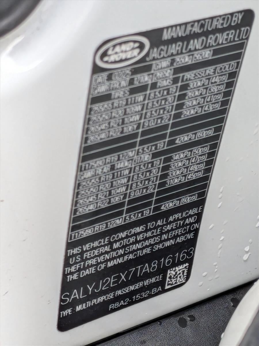 2026 Land Rover Range Rover Velar P250 S