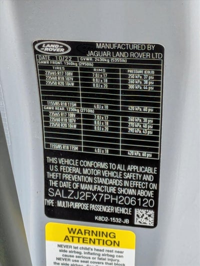 2023 Land Rover Range Rover Evoque S AWD