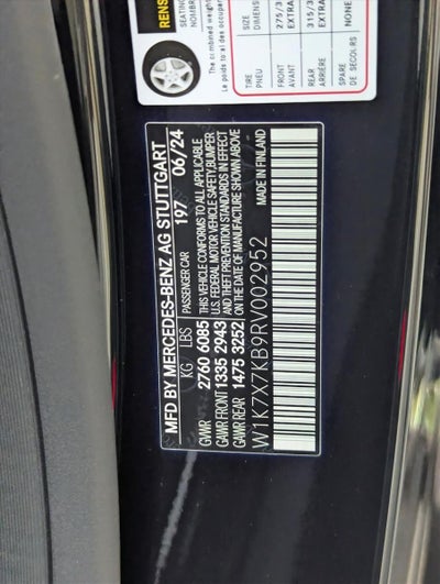 2024 Mercedes-Benz AMG® GT AMG® GT 63 S E Performance 4-Door Coupe
