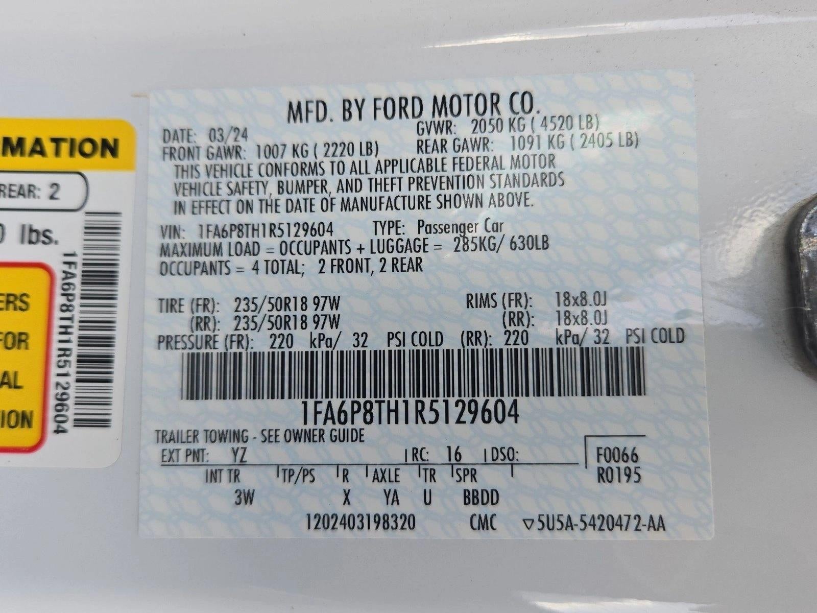 2024 Ford Mustang EcoBoost Premium Fastback