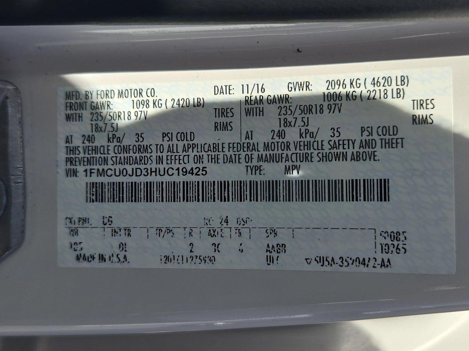 2017 Ford Escape Titanium FWD