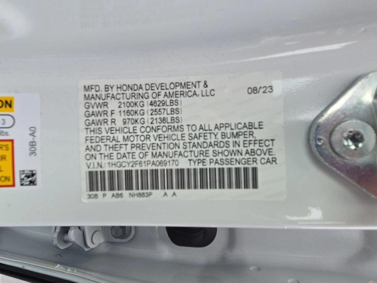 2023 Honda Accord Hybrid EX-L Sedan