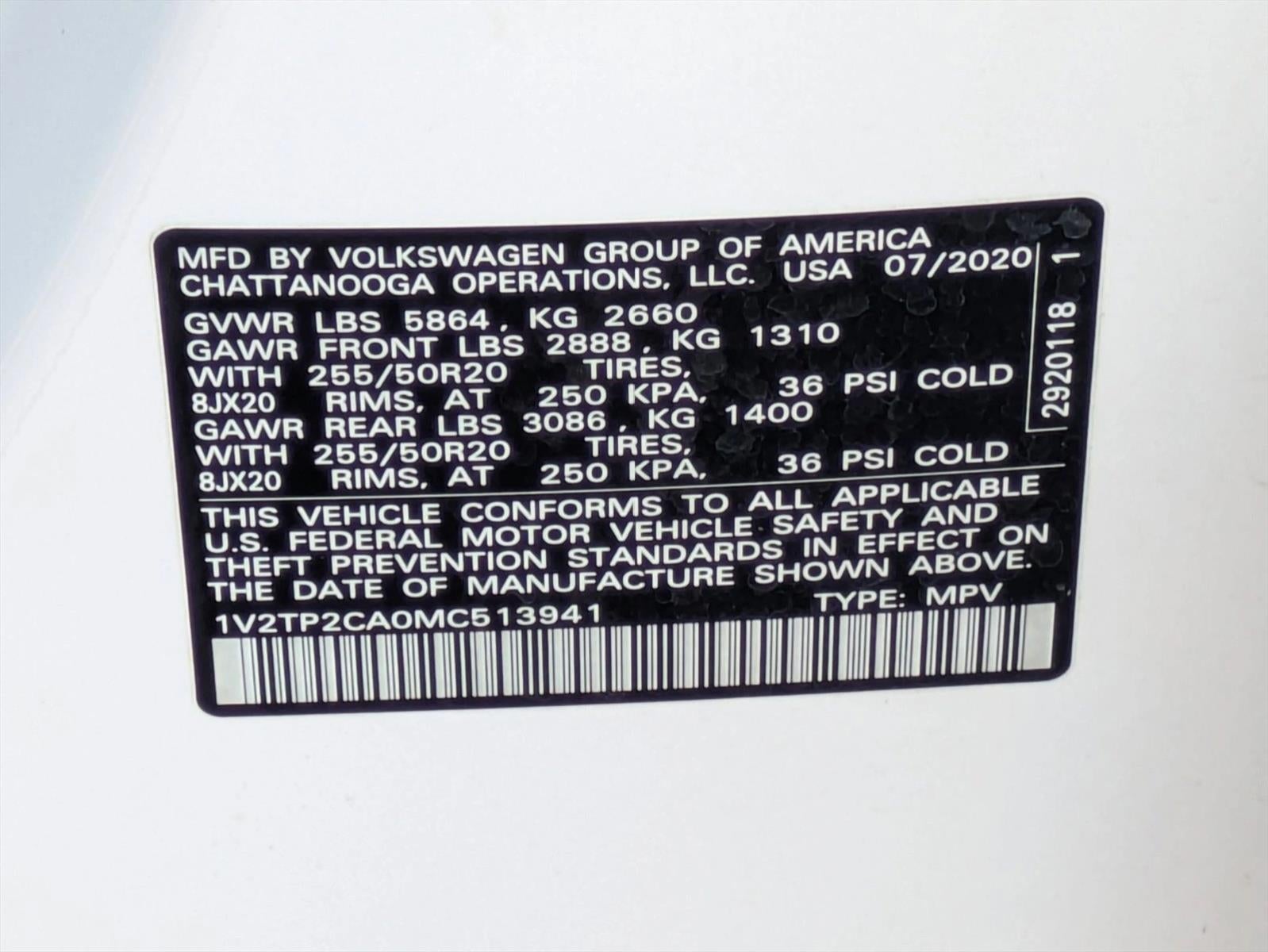 2021 Volkswagen Atlas 2.0T SEL Premium 4MOTION *Ltd Avail*