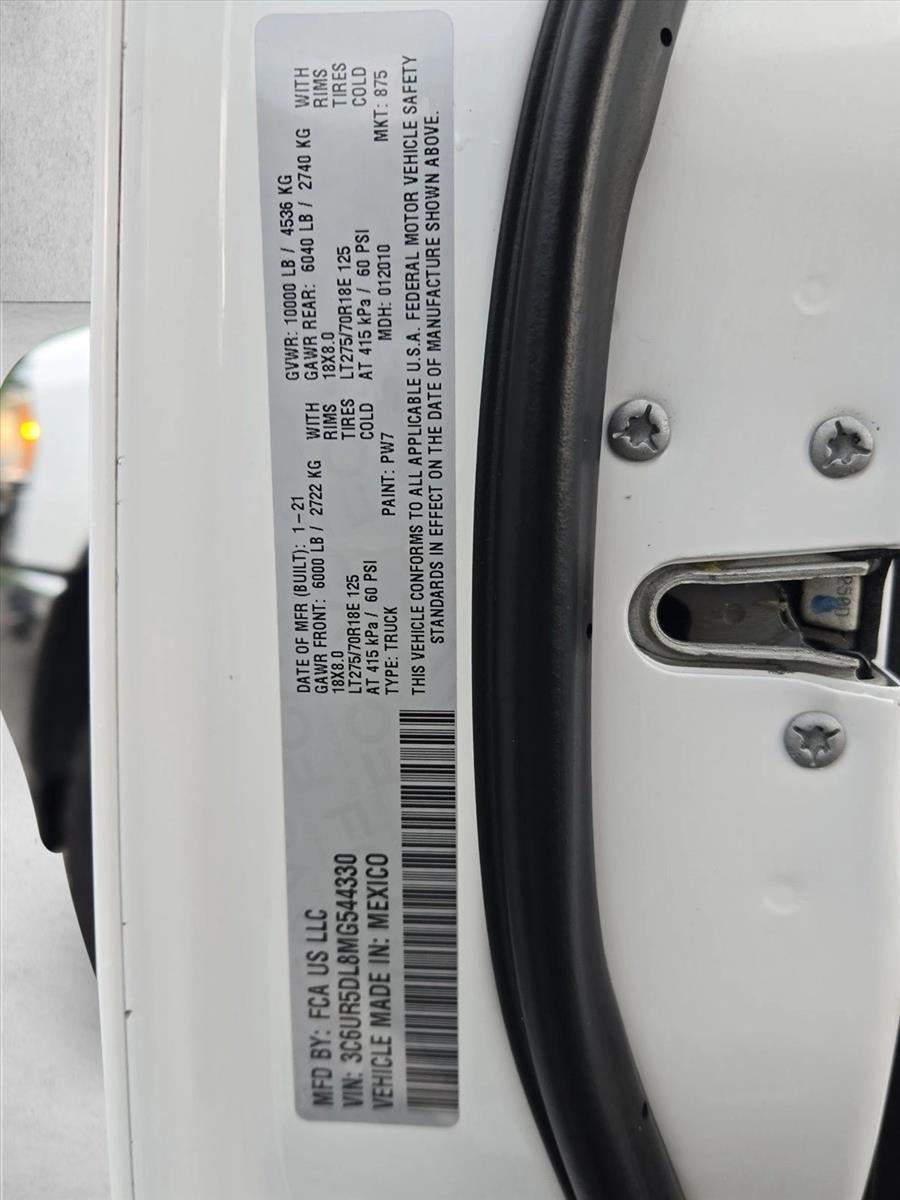 2021 RAM 2500 Big Horn 4x4 Crew Cab 6'4" Box