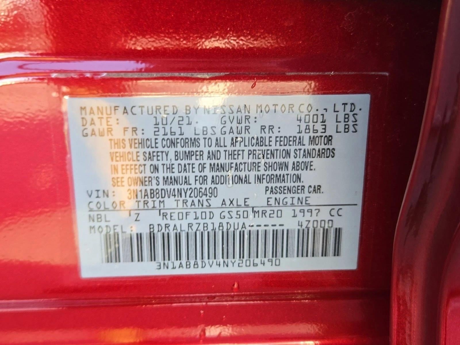 2022 Nissan Sentra SR CVT
