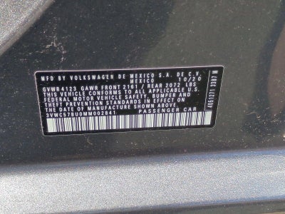 2021 Volkswagen Jetta S Auto