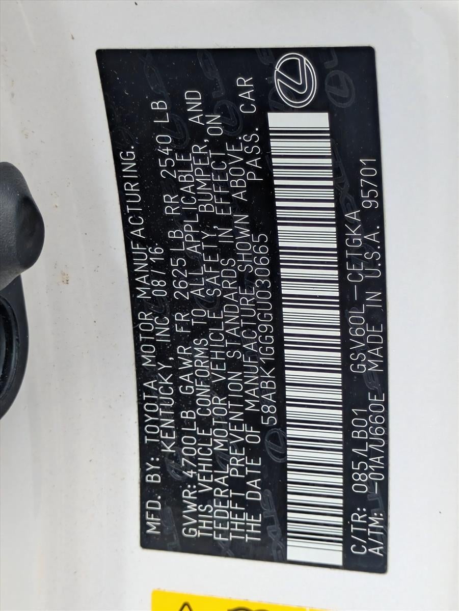 2016 Lexus ES 350 4dr Sdn