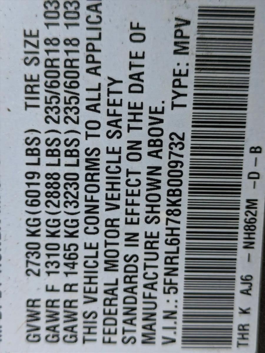 2019 Honda Odyssey EX-L w/Navi/RES Auto