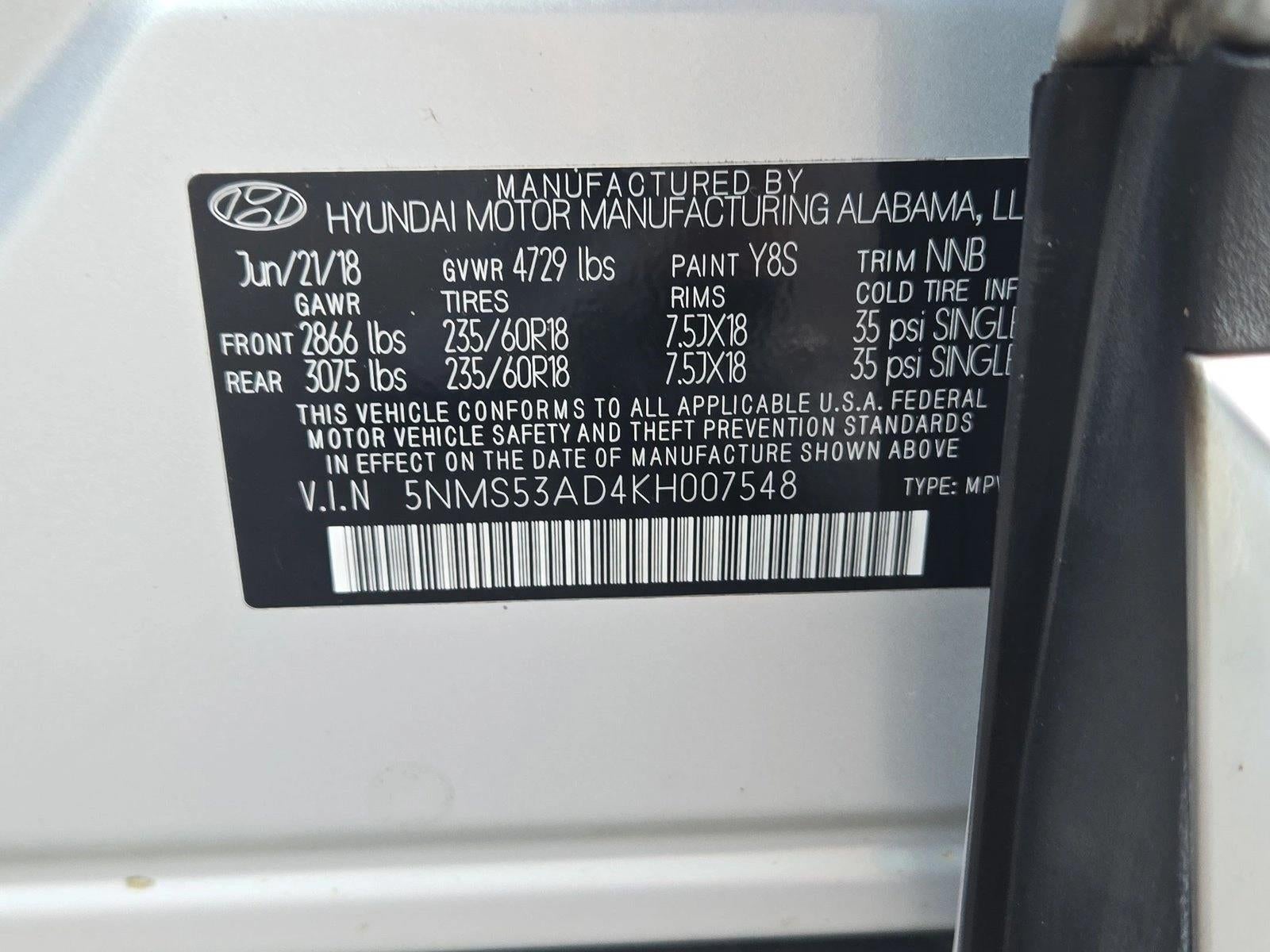 2019 Hyundai SANTA FE Ultimate 2.4L Auto FWD