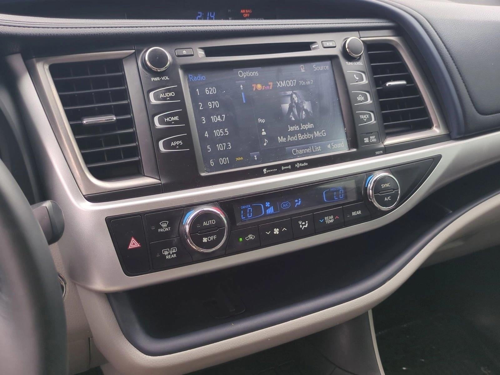 2018 Toyota Highlander XLE V6 FWD (Natl)