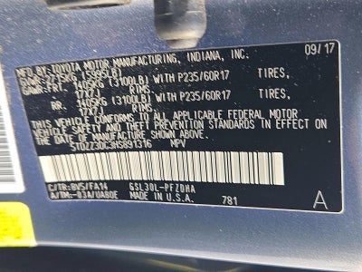 2017 Toyota Sienna L FWD 7-Passenger (Natl)