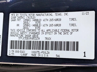 2024 Toyota Tundra 4WD 4WD Limited Hybrid CrewMax 5.5' Bed (Natl)