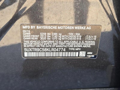 2019 BMW X3 xDrive30i Sports Activity Vehicle