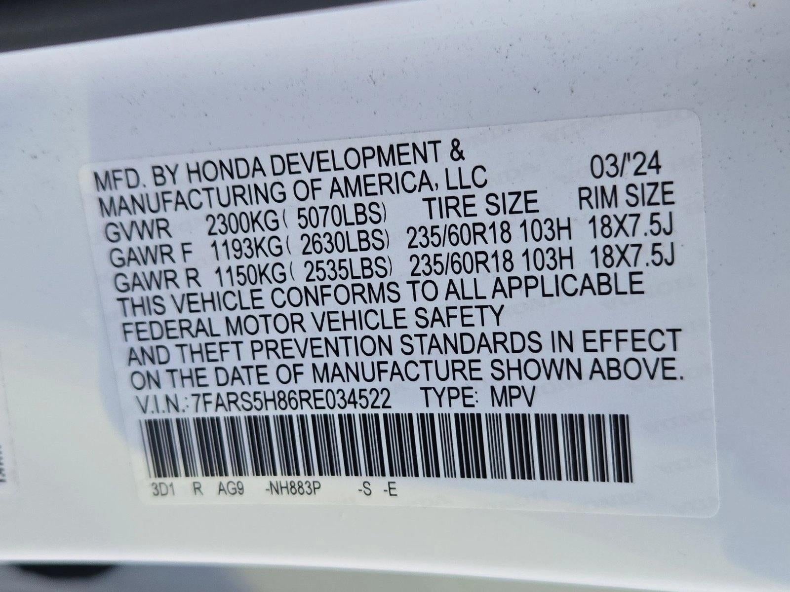 2024 Honda CR-V Hybrid Sport-L FWD