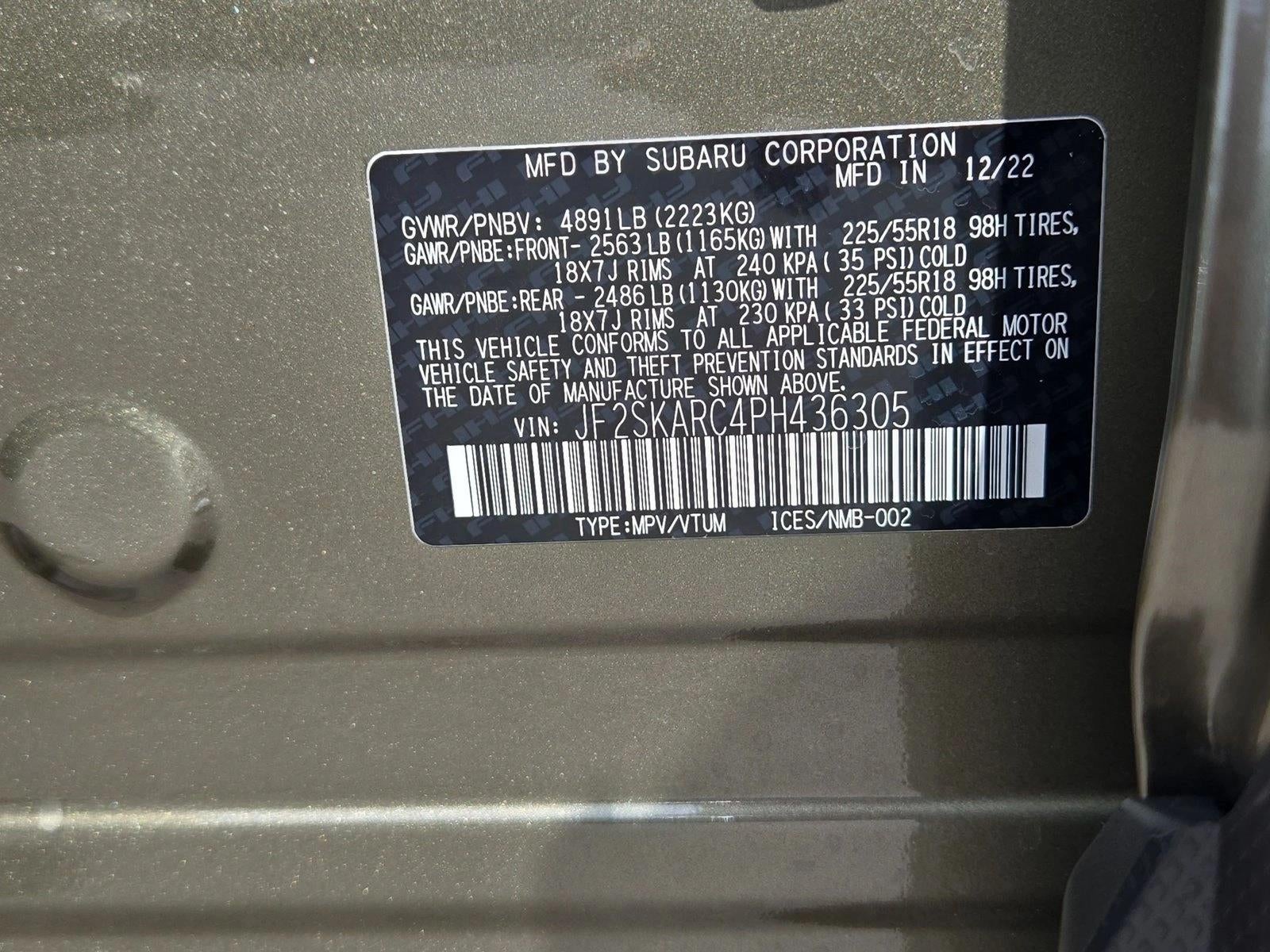 2023 Subaru Forester Touring CVT