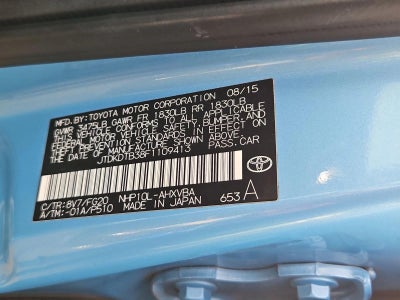 2015 Toyota Prius c 5dr HB Two (Natl)