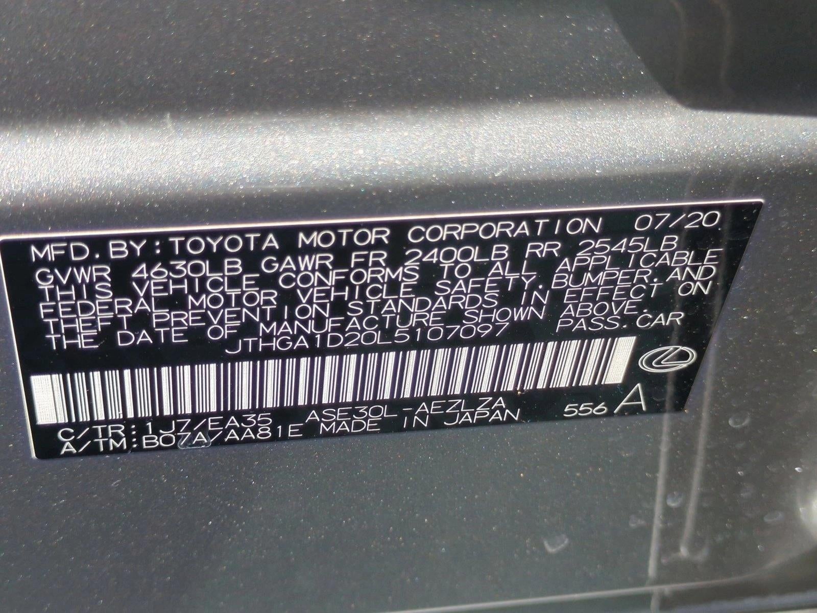 2020 Lexus IS 300 F SPORT RWD