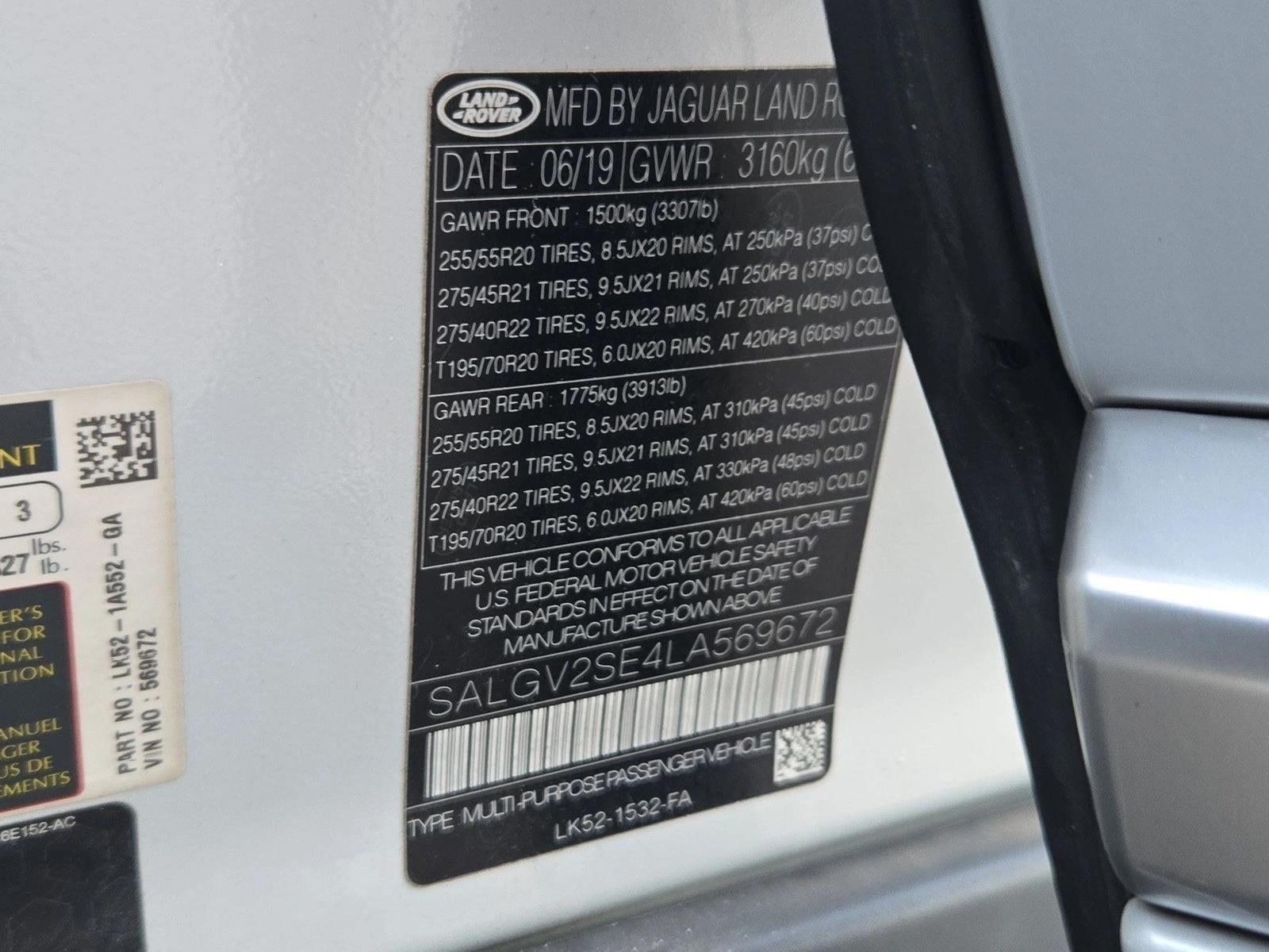 2020 Land Rover Range Rover Autobiography SWB