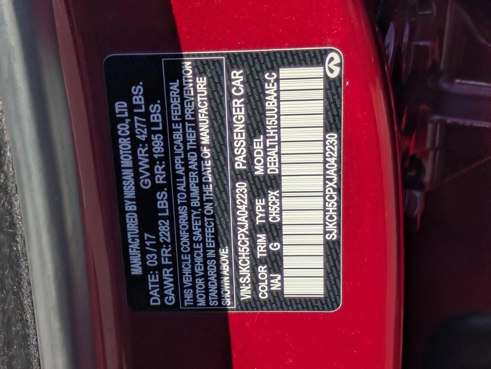 2018 INFINITI QX30 Sport FWD