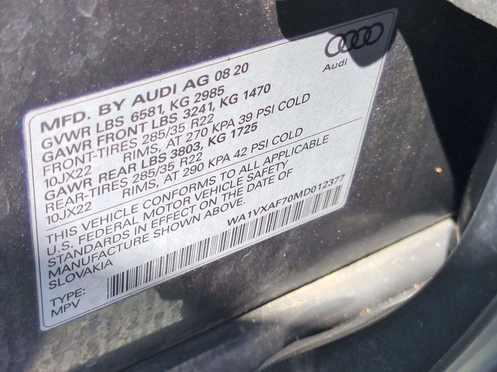 2021 Audi Q7 Prestige 55 TFSI quattro