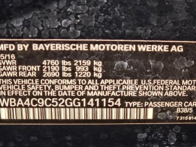 2016 BMW 428i xDrive Sedan