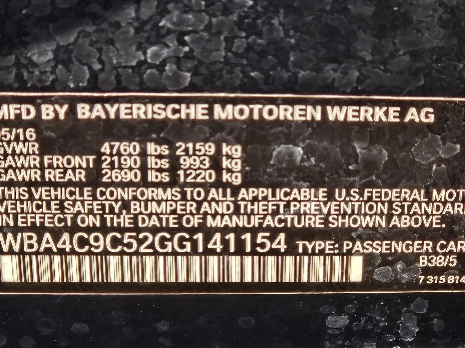 2016 BMW 428i xDrive Sedan