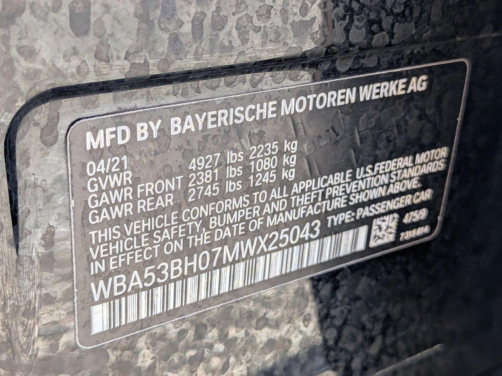 2021 BMW 530i Sedan
