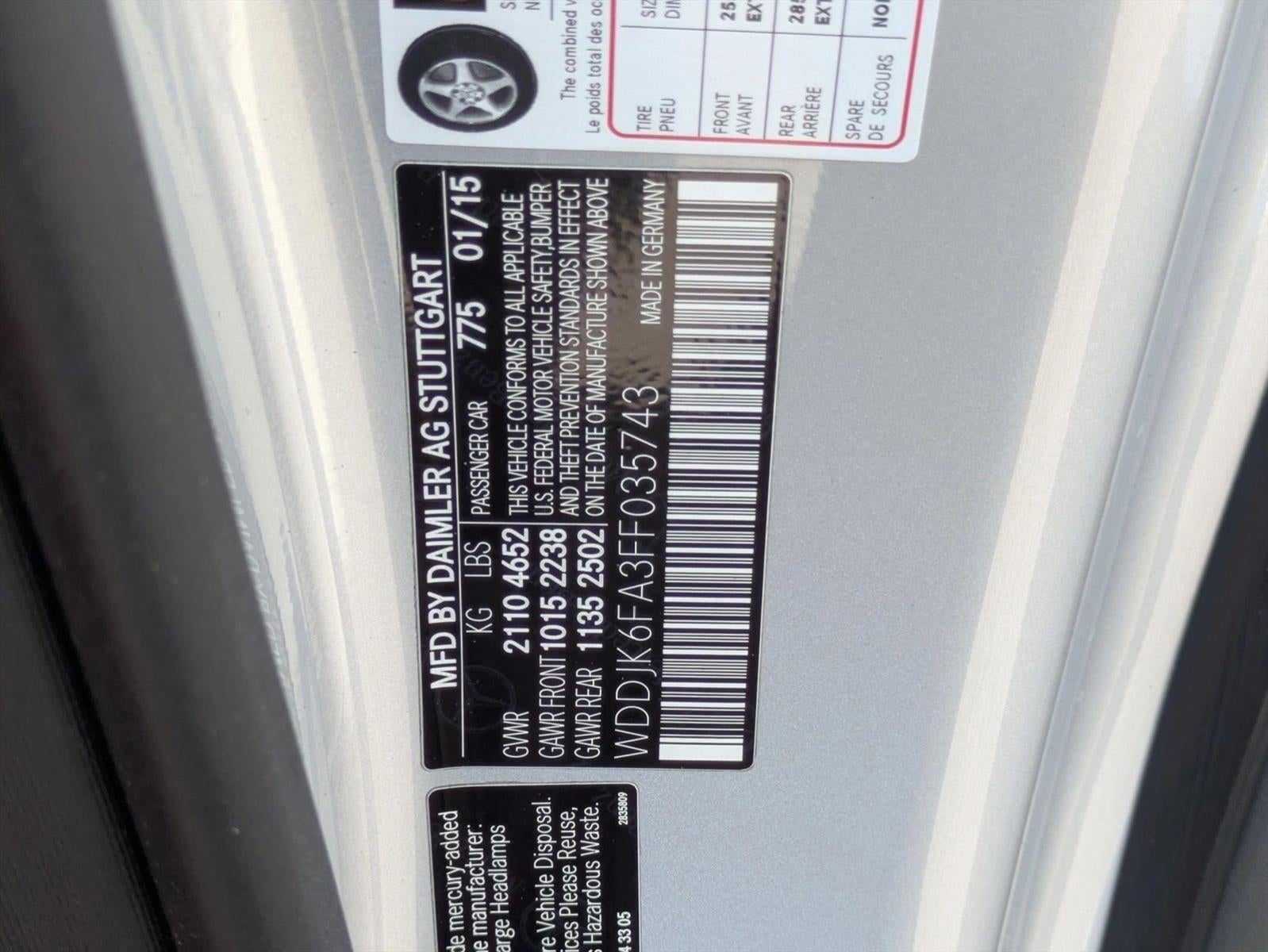 2015 Mercedes-Benz SL-Class SL 400