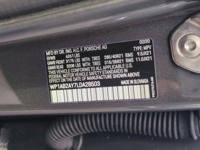 2020 Porsche Cayenne S AWD