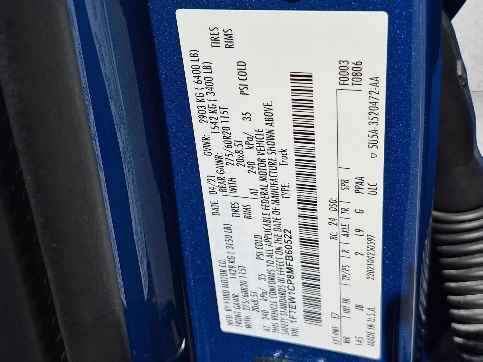 2021 Ford F-150 XL 2WD SuperCrew 5.5' Box