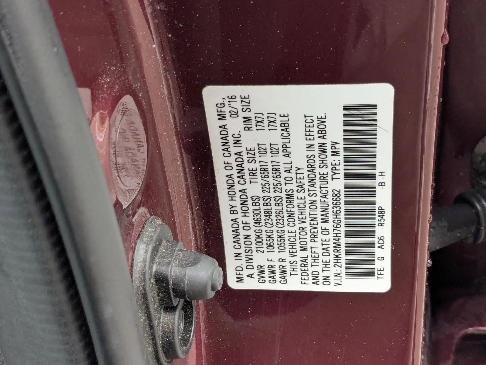 2016 Honda CR-V EX-L AWD with Navigation